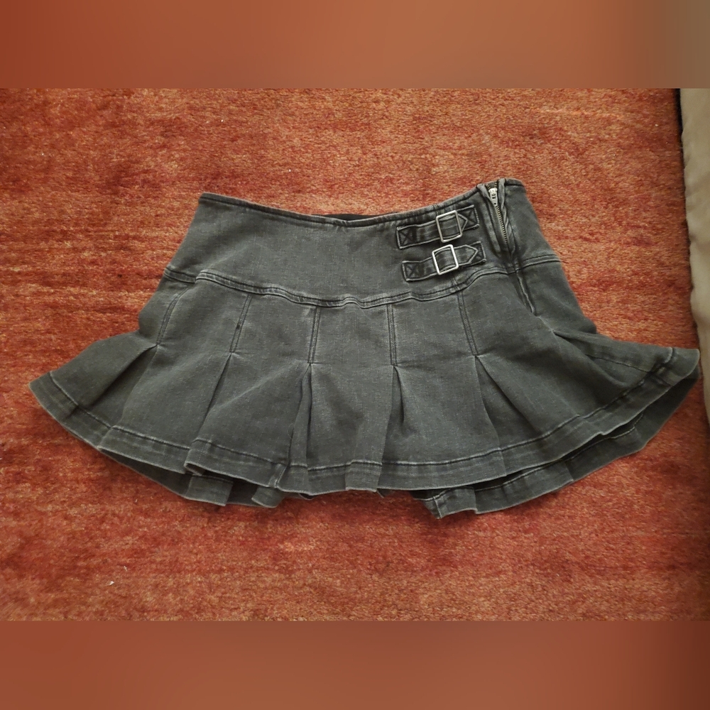 Wild Fable Black Mini Skater Skirt